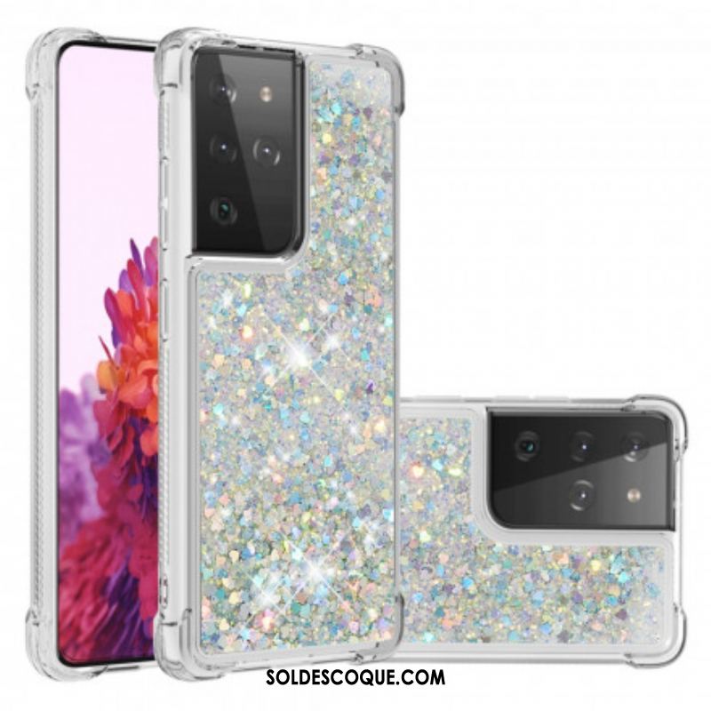 Coque Samsung Galaxy S21 Ultra 5G Désires Paillettes