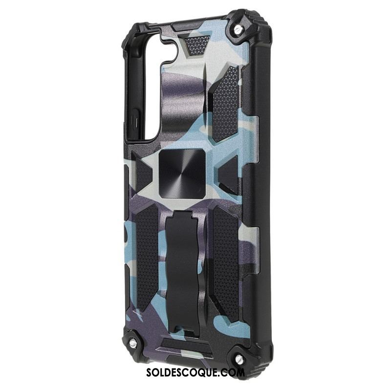 Coque Samsung Galaxy S22 5G Camouflage Support Amovible