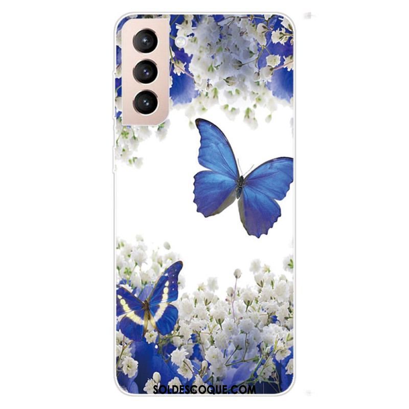 Coque Samsung Galaxy S22 5G Papillons Design