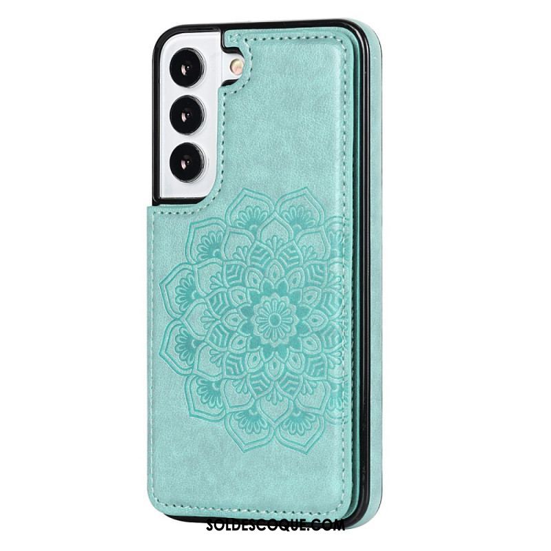 Coque Samsung Galaxy S22 5G Porte-Cartes Impression Mandala