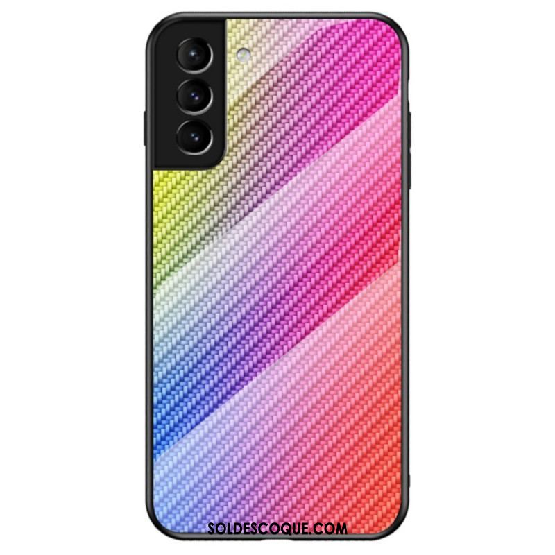 Coque Samsung Galaxy S22 5G Verre Trempé Fibre Carbone