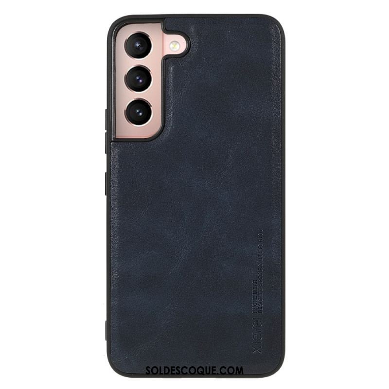 Coque Samsung Galaxy S22 5G X- Level Effet Cuir Vintage