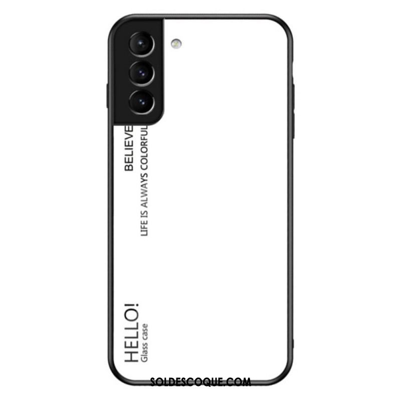 Coque Samsung Galaxy S22 Plus 5G Verre Trempé Hello