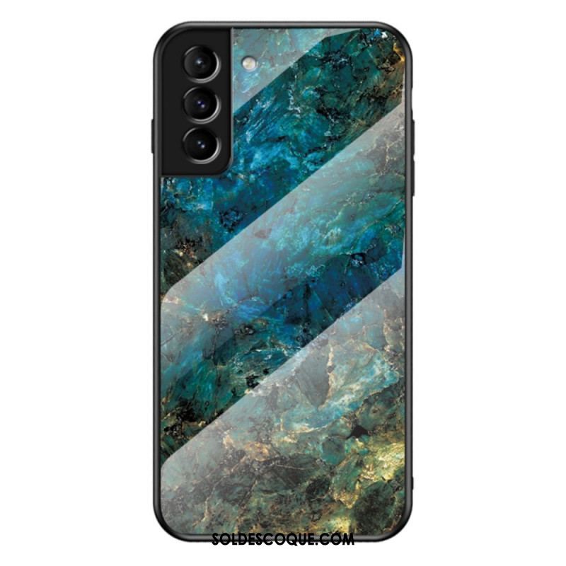 Coque Samsung Galaxy S22 Plus 5G Verre Trempé Marble Colors