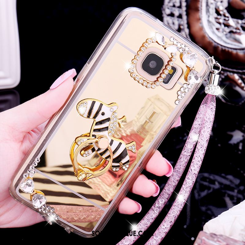 Coque Samsung Galaxy S7 Edge Téléphone Portable Étui Strass Étoile Miroir En Ligne