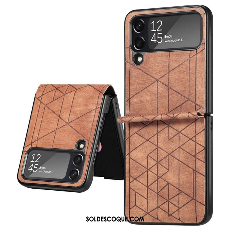 Coque Samsung Galaxy Z Flip 4 Lignes Géométriques