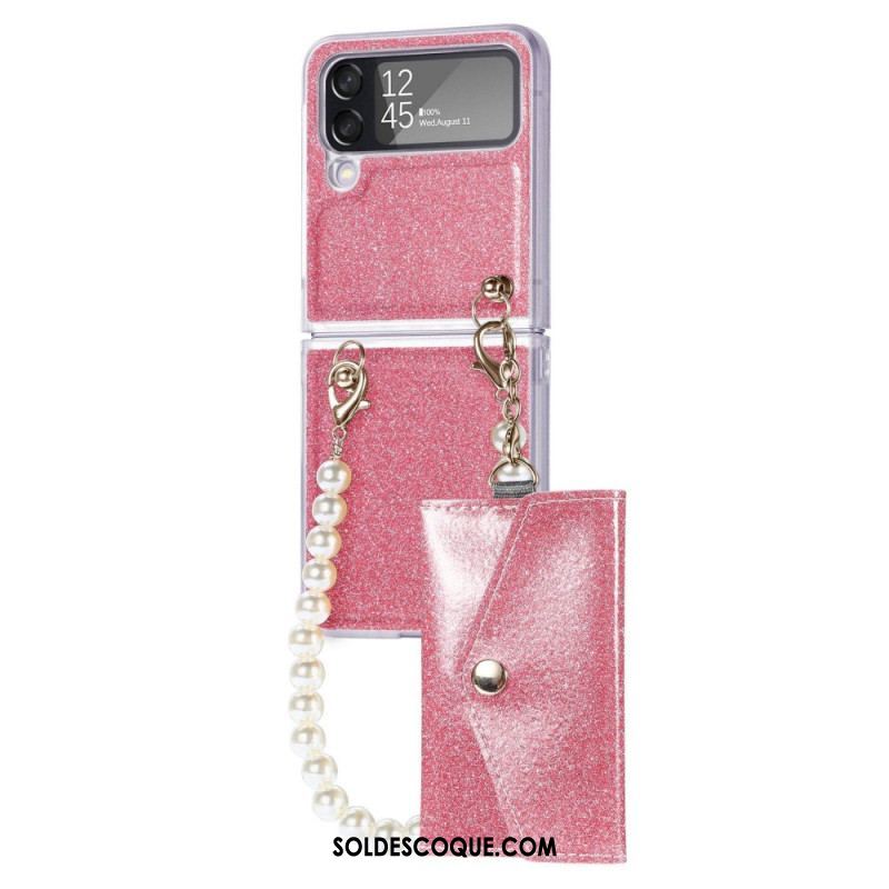 Coque Samsung Galaxy Z Flip 4 Porte-Cartes Glossy