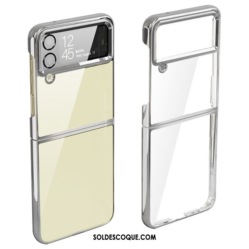 Coque Samsung Galaxy Z Flip 4 Rebords Style Métal