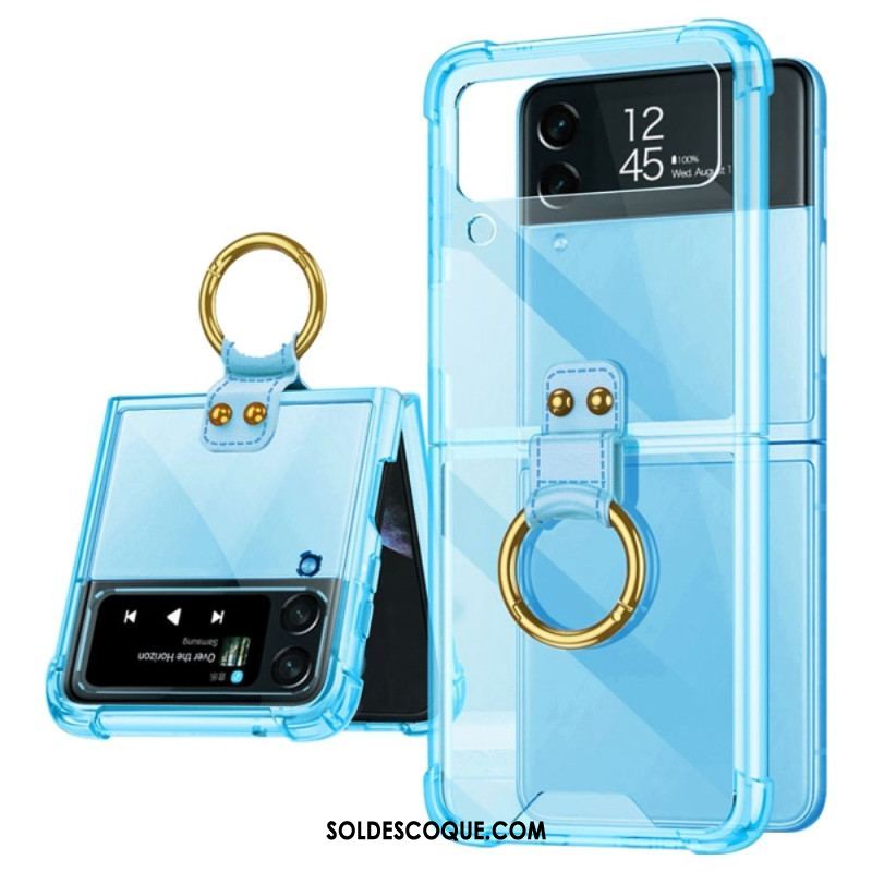 Coque Samsung Galaxy Z Flip 4 Teintée avec Anneau GKK