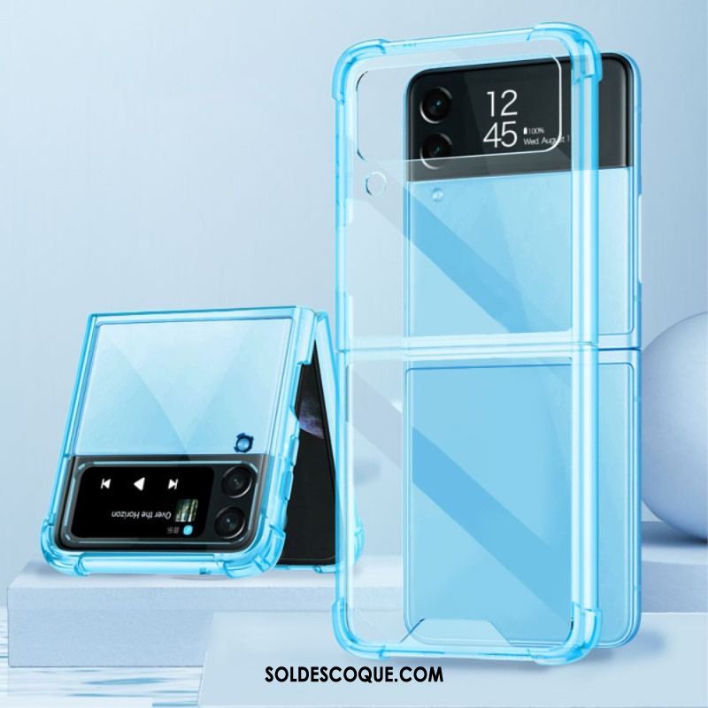 Coque Samsung Galaxy Z Flip 4 Transparente Coins Renforcés GKK