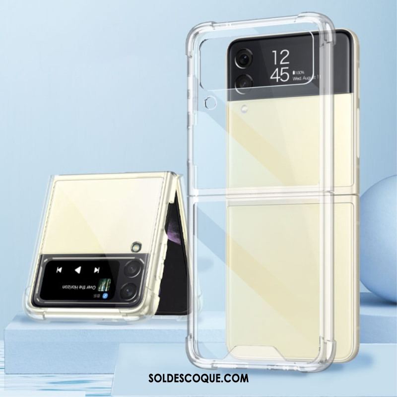 Coque Samsung Galaxy Z Flip 4 Transparente Coins Renforcés GKK