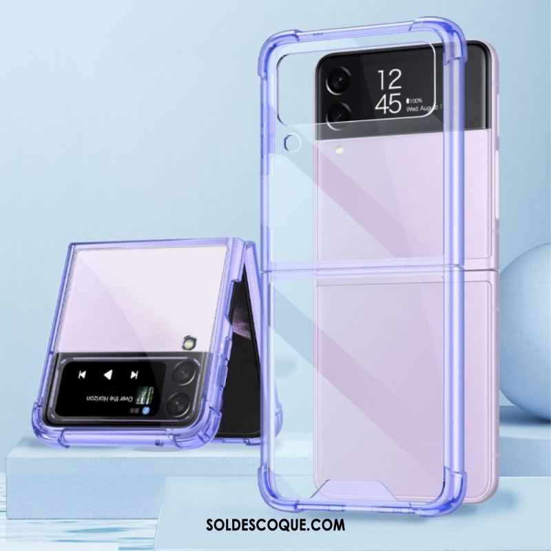 Coque Samsung Galaxy Z Flip 4 Transparente Coins Renforcés GKK