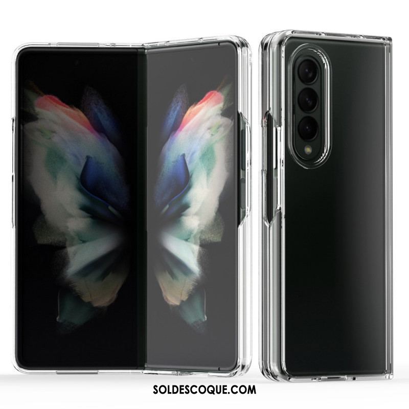 Coque Samsung Galaxy Z Fold 3 5G Transparente Rebords Colorés