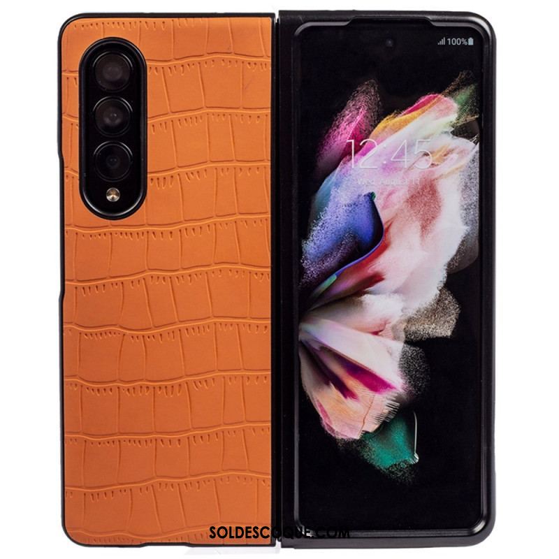 Coque Samsung Galaxy Z Fold 4 Relief Croco