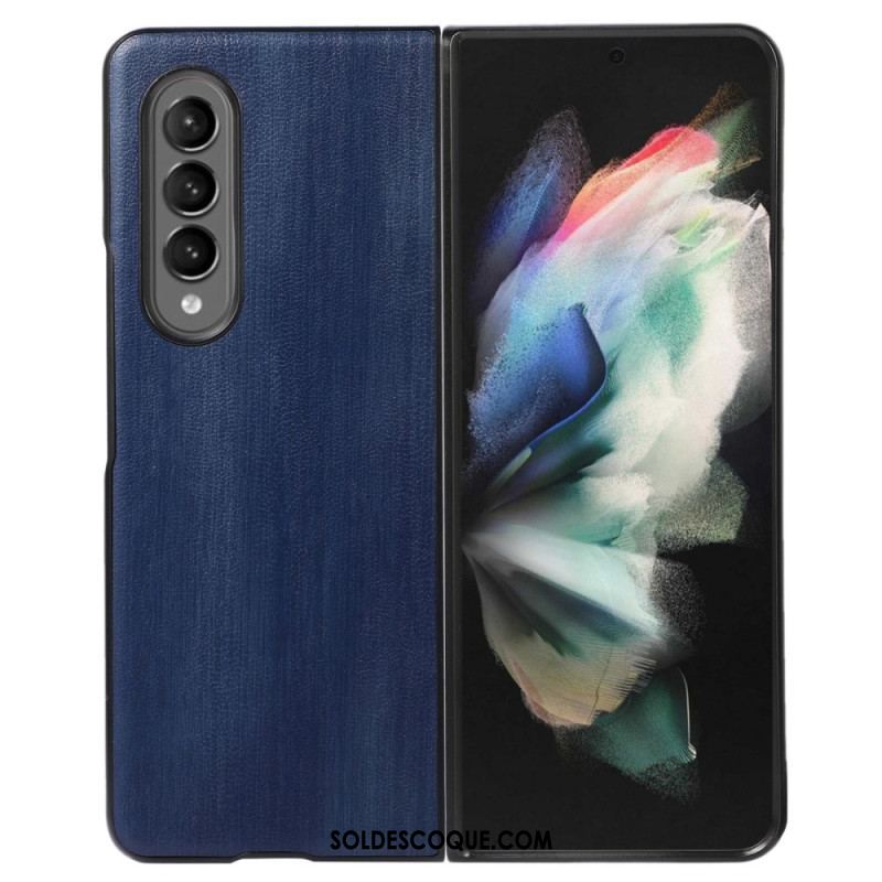 Coque Samsung Galaxy Z Fold 4 Simili Cuir Vieilli