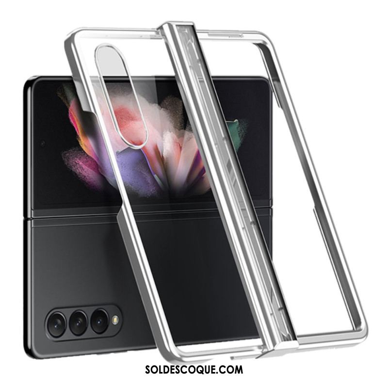 Coque Samsung Galaxy Z Fold 4 Transparente Métallisée à Charnière