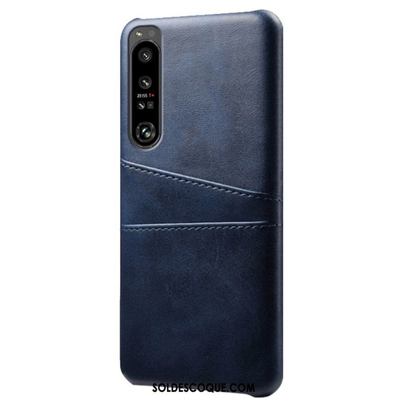 Coque Sony Xperia 1 IV Effet Cuir Porte-Cartes