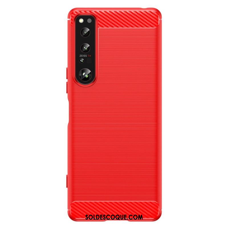 Coque Sony Xperia 1 IV Fibre Carbone Brossée