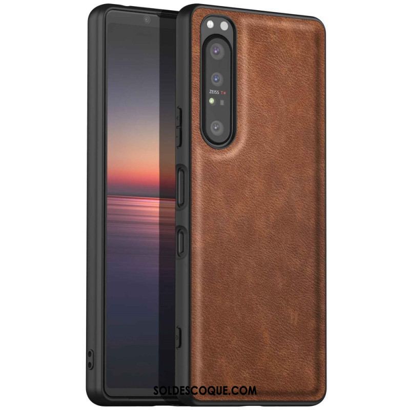 Coque Sony Xperia 1 IV Simili Cuir