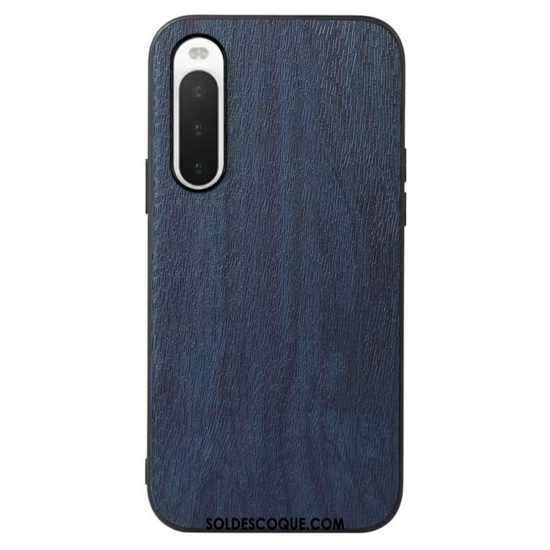 Coque Sony Xperia 10 IV Simili Cuir Texture Bois