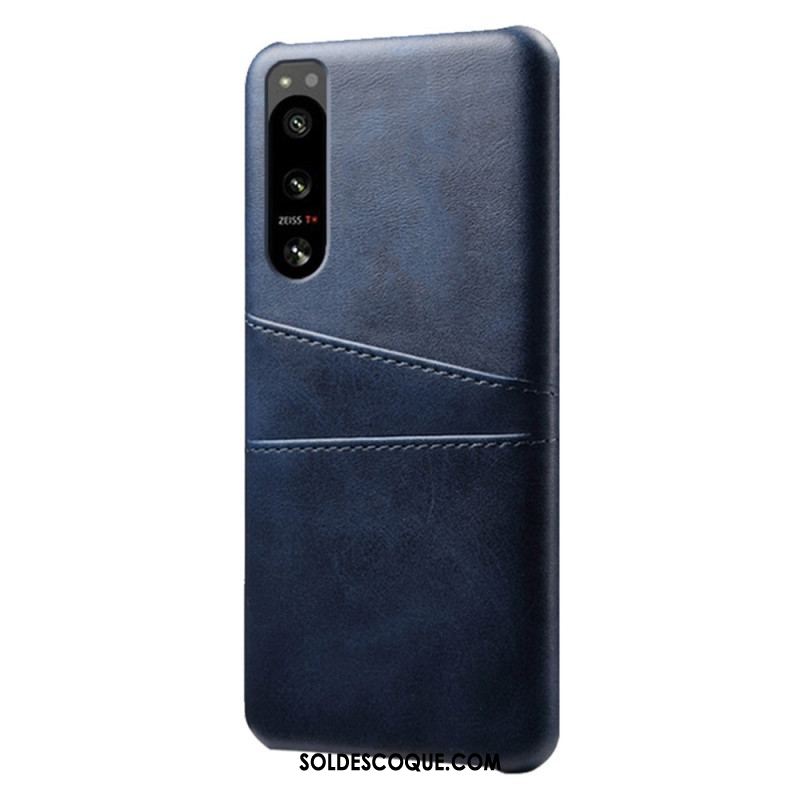 Coque Sony Xperia 5 IV Effet Cuir Porte-Cartes