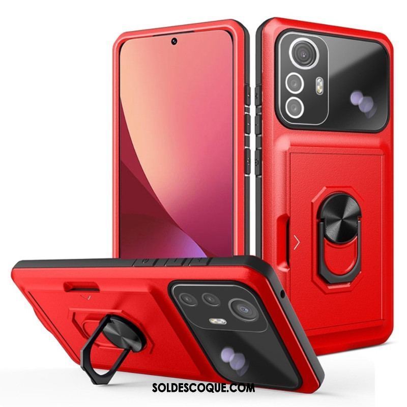 Coque Xiaomi 12 / 12X Anneau-Support et Porte-Carte