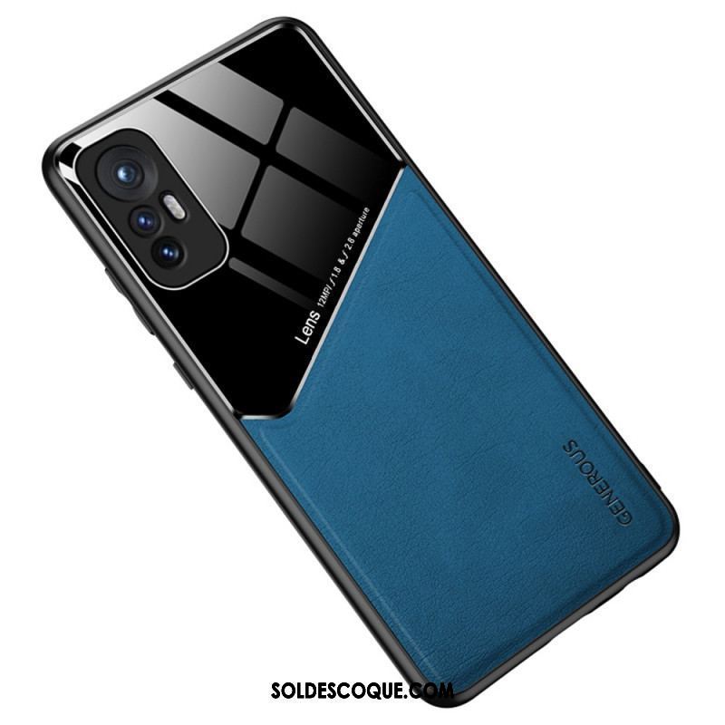 Coque  Xiaomi 12 / 12X  Effet Cuir Magnétique