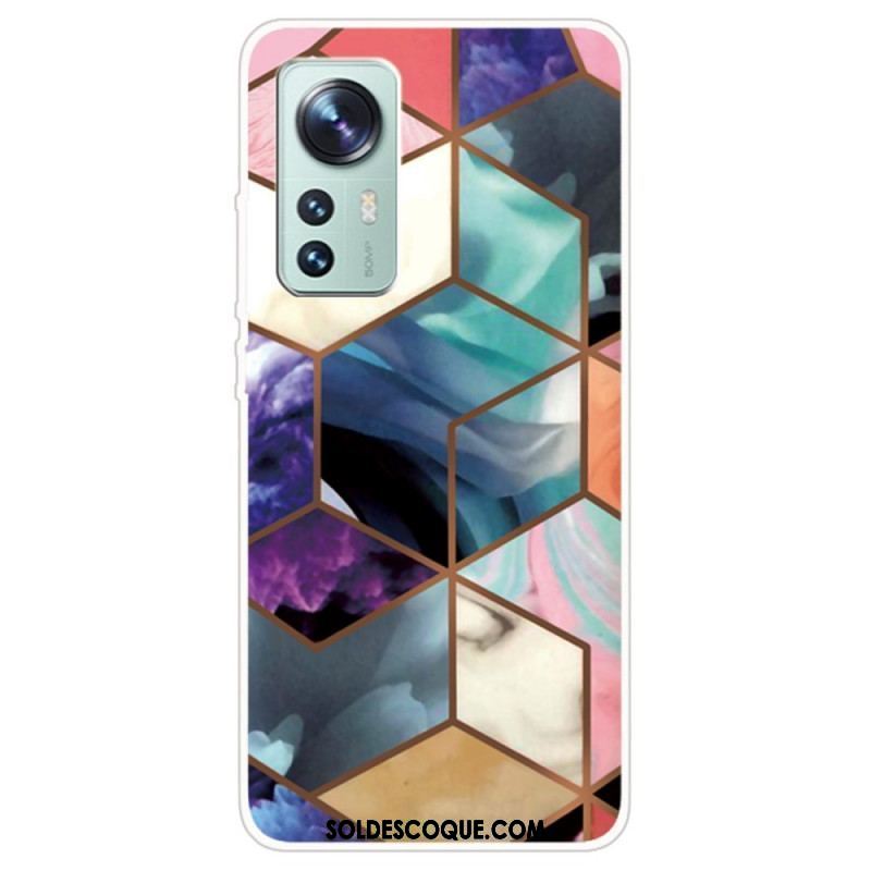 Coque  Xiaomi 12 / 12X  Marbre Géométrique Décliné