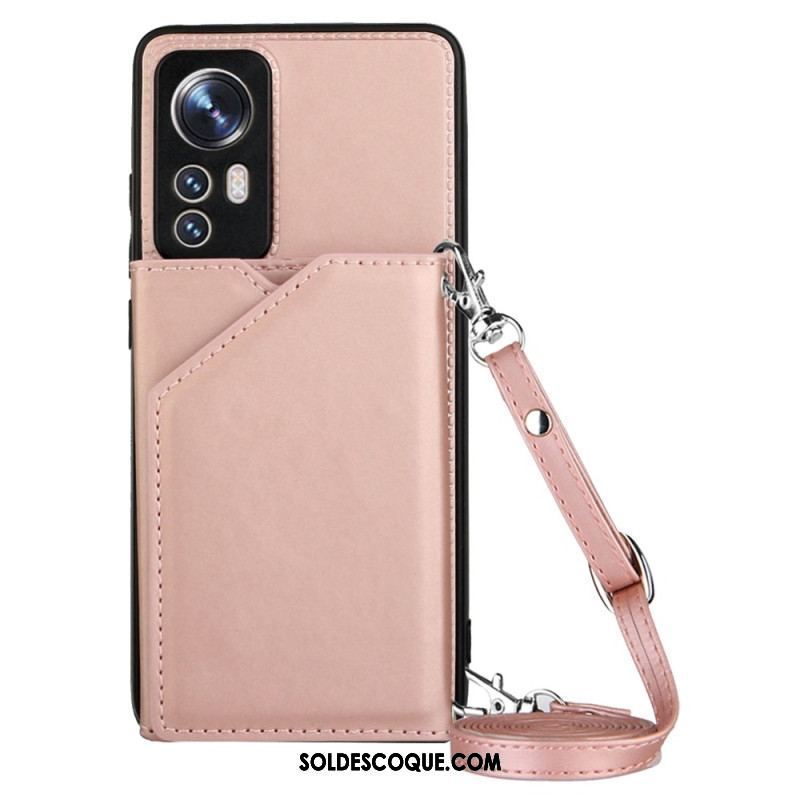 Coque Xiaomi 12 / 12X Porte-cartes et Bandoulière