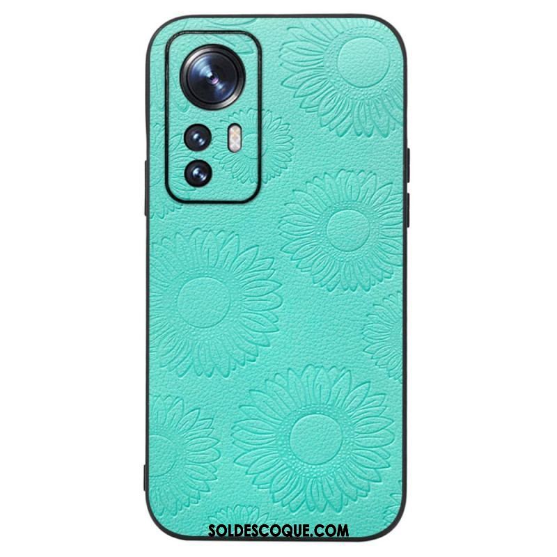 Coque Xiaomi 12 / 12X Simili Cuir Tournesols