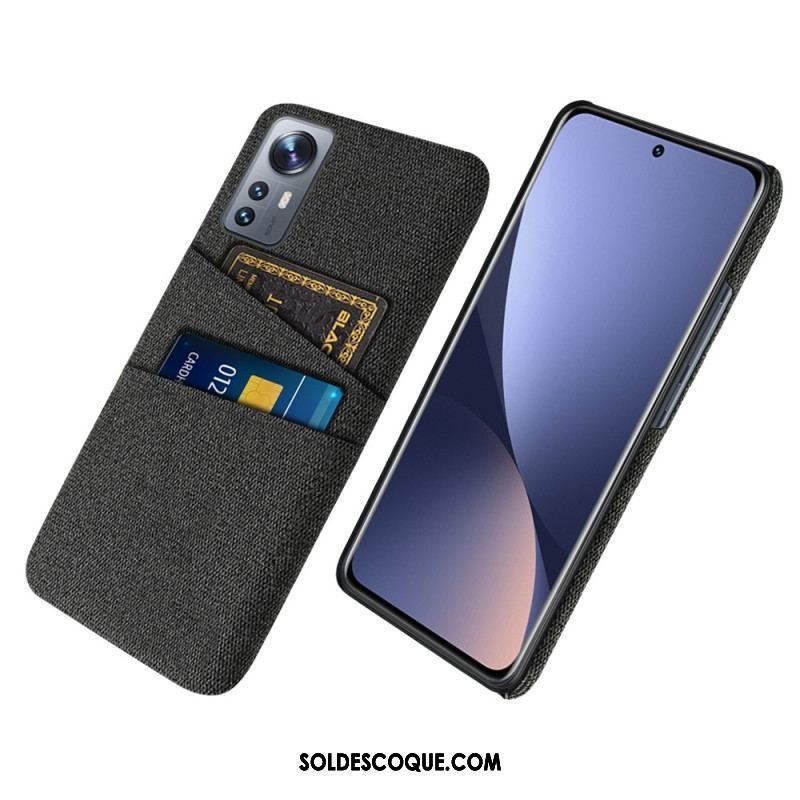 Coque Xiaomi 12 / 12X Tissu Porte-Cartes