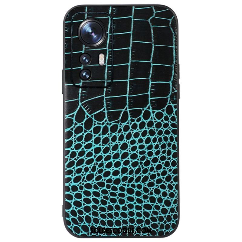 Coque  Xiaomi 12 / 12X  Véritable Cuir Texture Crocodile