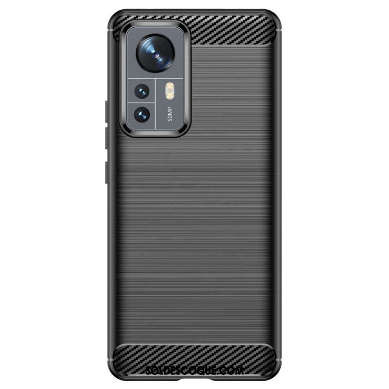 Coque Xiaomi 12 Pro Fibre Carbone Brossée