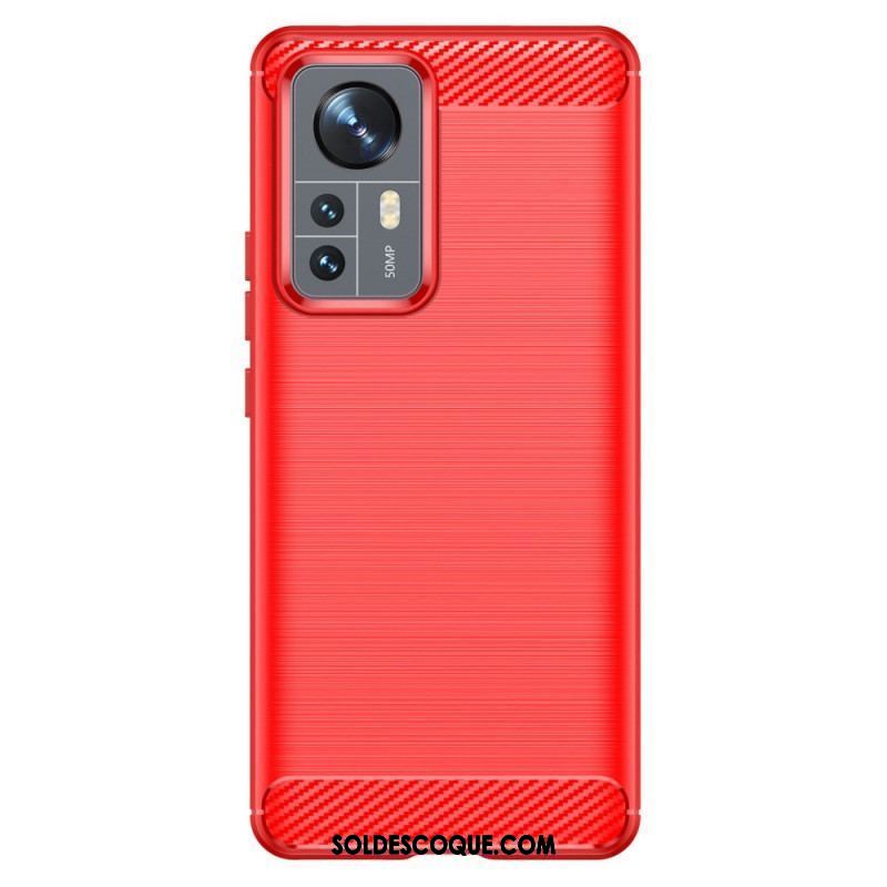 Coque Xiaomi 12 Pro Fibre Carbone Brossée