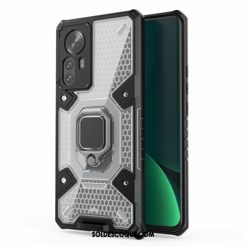 Coque Xiaomi 12 Pro Nid d'Abeille avec Anneau-Support