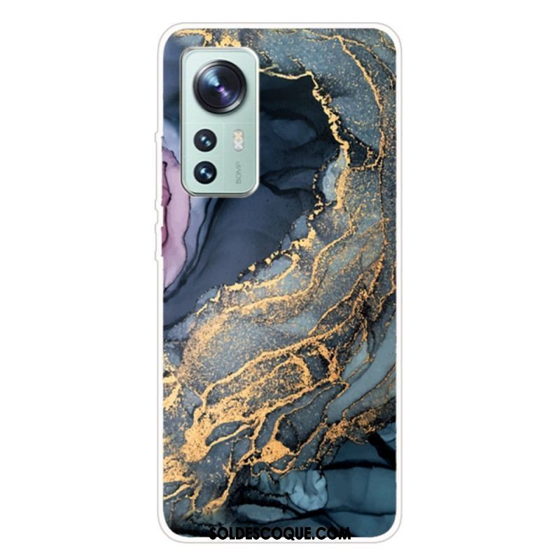 Coque Xiaomi 12 Pro Silicone Marbre Aquarelle