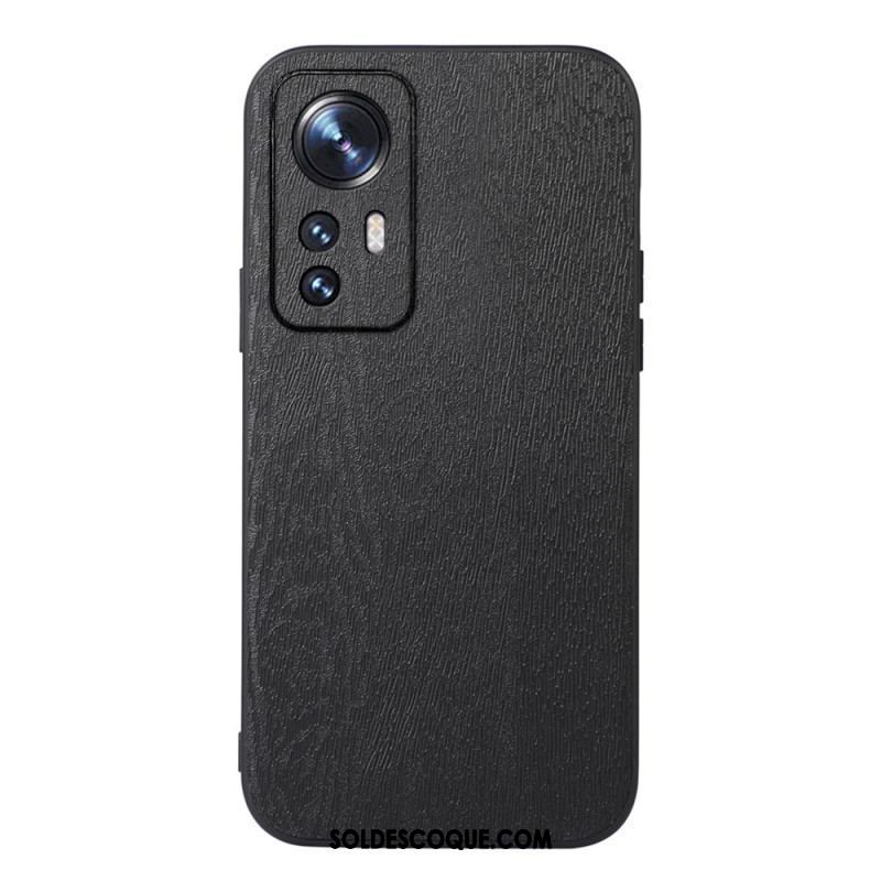 Coque Xiaomi 12 Pro Style Cuir Effet Bois