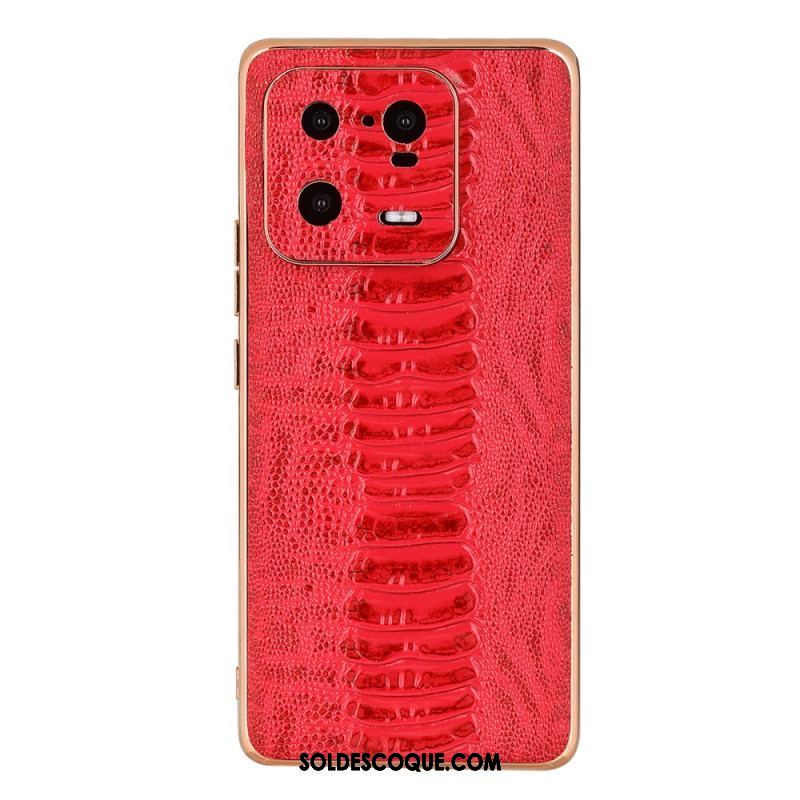 Coque Xiaomi 13 Pro Cuir Véritable Style Crocodile