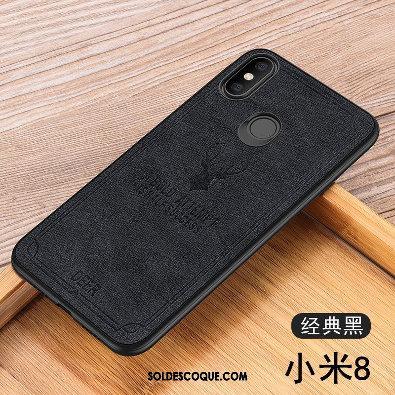 Coque Xiaomi Mi 8 Marque De Tendance Créatif Orange Protection Personnalité Pas Cher