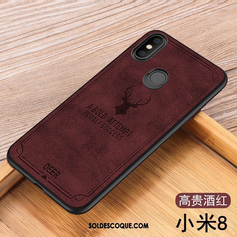 Coque Xiaomi Mi 8 Marque De Tendance Créatif Orange Protection Personnalité Pas Cher