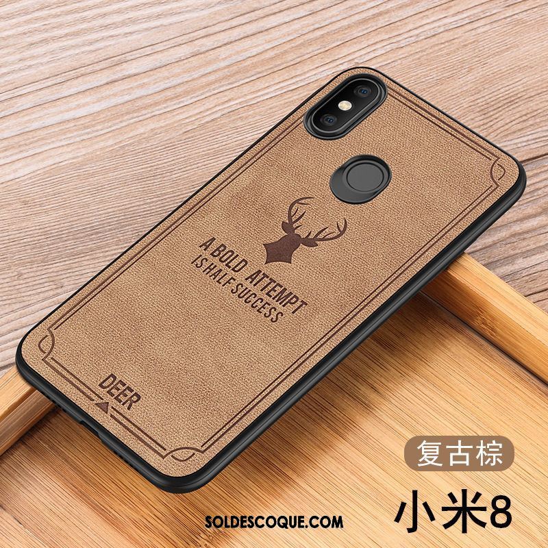 Coque Xiaomi Mi 8 Marque De Tendance Créatif Orange Protection Personnalité Pas Cher