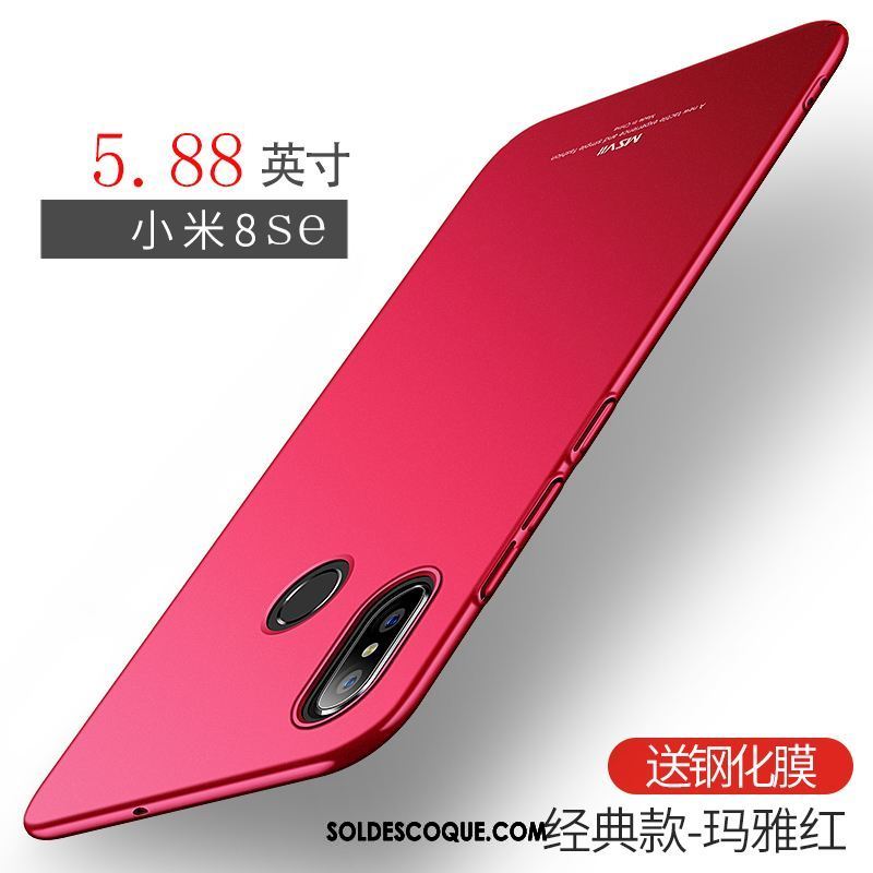 Coque Xiaomi Mi 8 Se Incassable Délavé En Daim Protection Légères Tendance En Vente