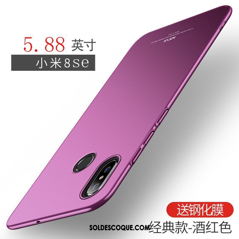 Coque Xiaomi Mi 8 Se Incassable Délavé En Daim Protection Légères Tendance En Vente