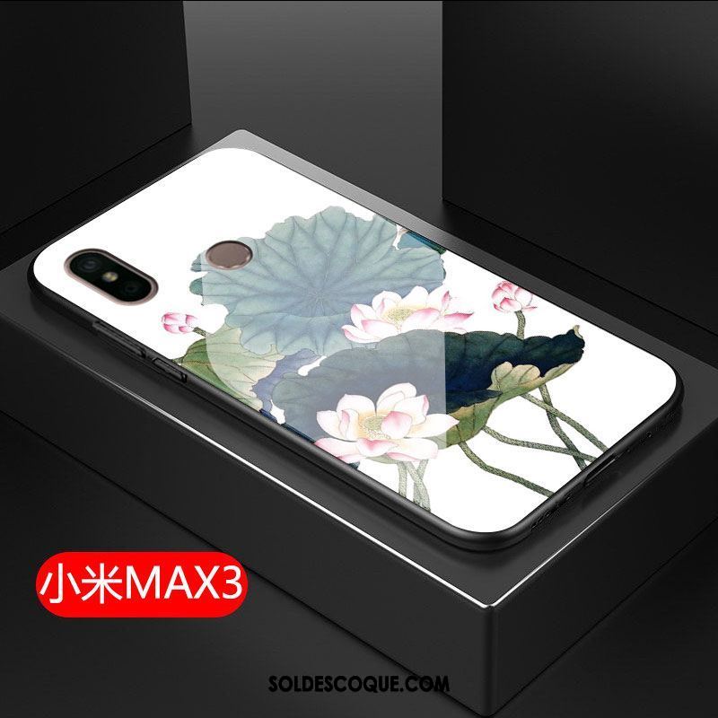 Coque Xiaomi Mi Max 3 Tout Compris Rouge Fleur Fluide Doux Étui En Vente