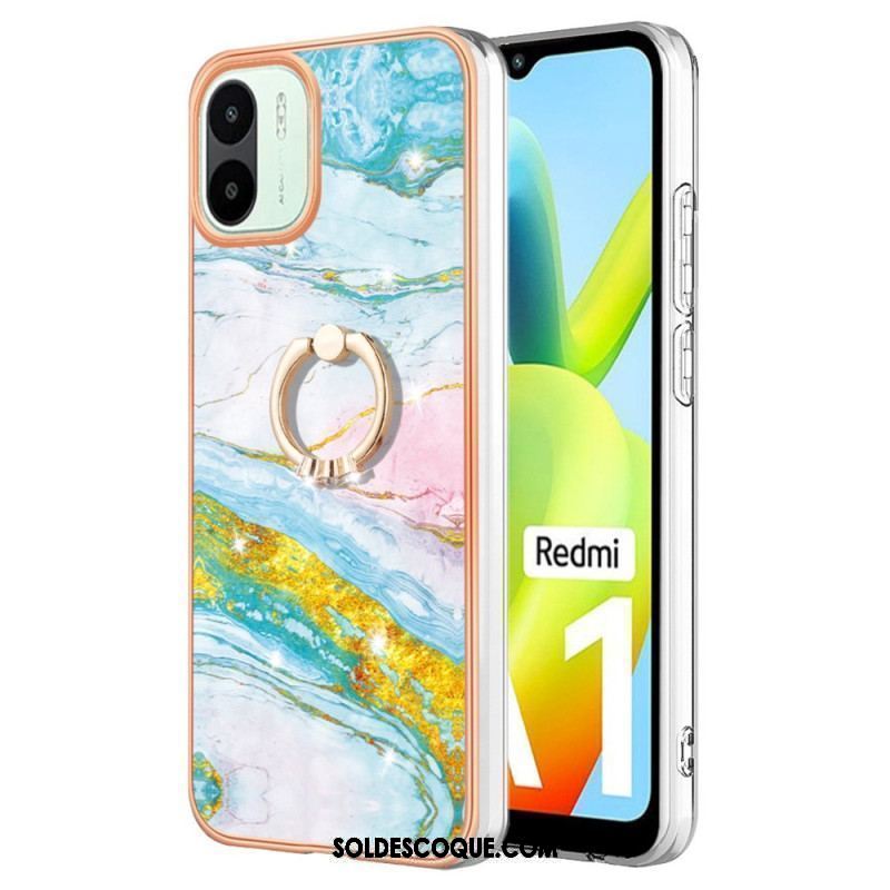 Coque Xiaomi Redmi A1 Marbre avec Anneau-Support