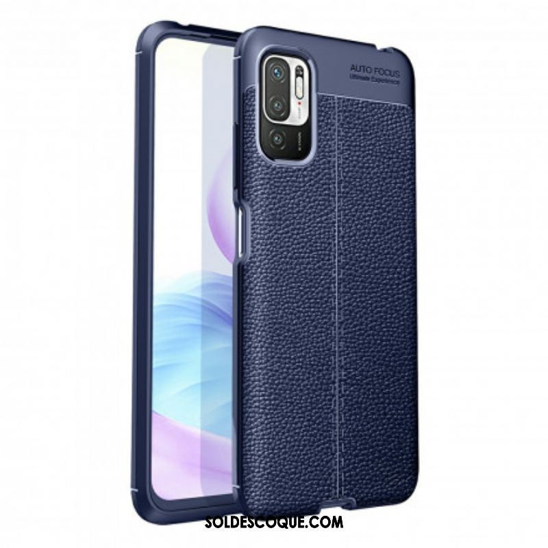 Coque Xiaomi Redmi Note 10 5G / Poco M3 Pro 5G Effet Cuir Litchi Double line