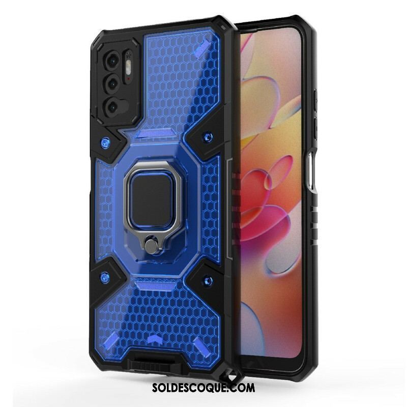 Coque Xiaomi Redmi Note 10 5G / Poco M3 Pro 5G Nid d'Abeille avec Anneau