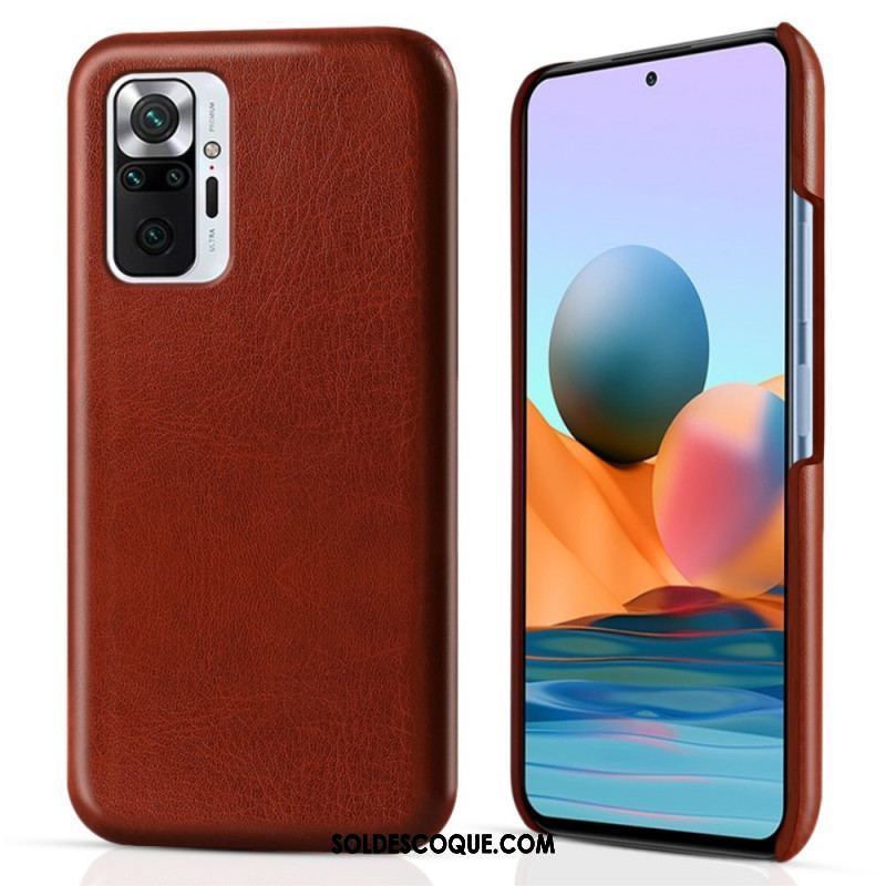 Coque Xiaomi Redmi Note 10 Pro Effet Cuir KSQ