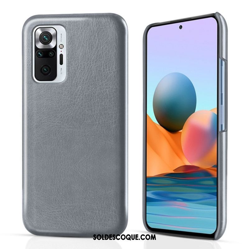 Coque Xiaomi Redmi Note 10 Pro Effet Cuir KSQ