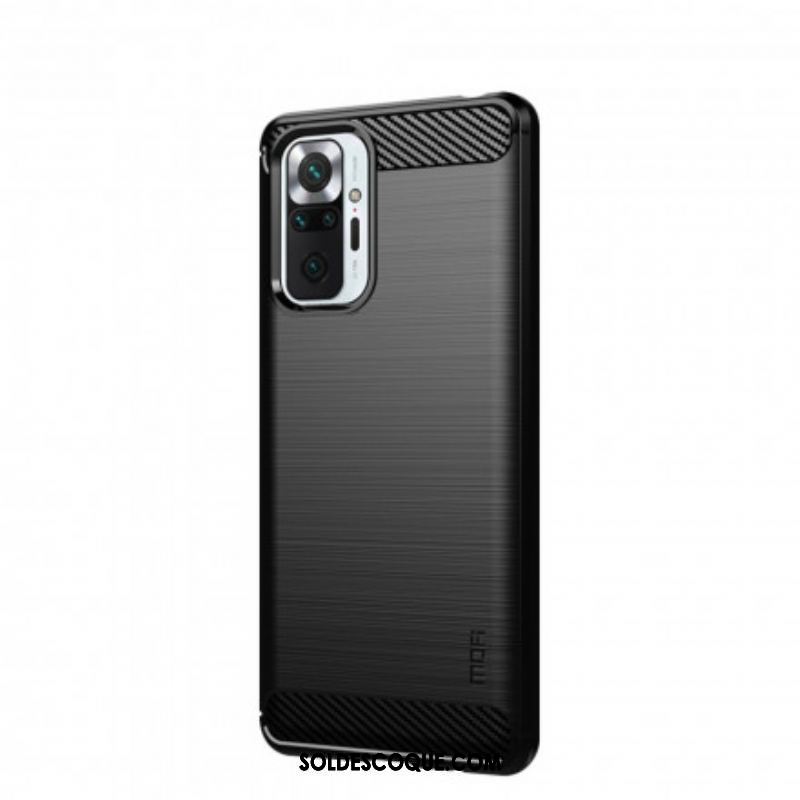 Coque Xiaomi Redmi Note 10 Pro Fibre Carbone Brossée Mofi